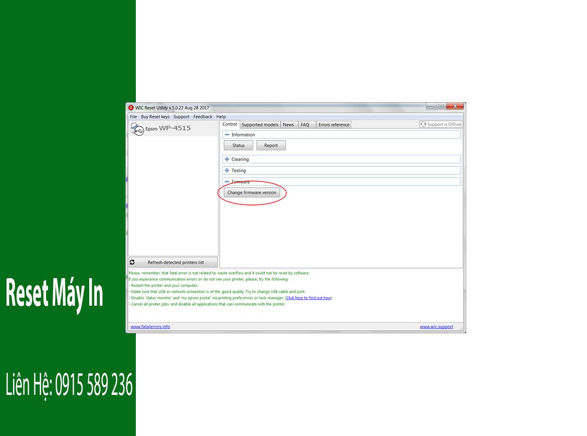 Key Firmware May In Epson WP-4515 Step 2